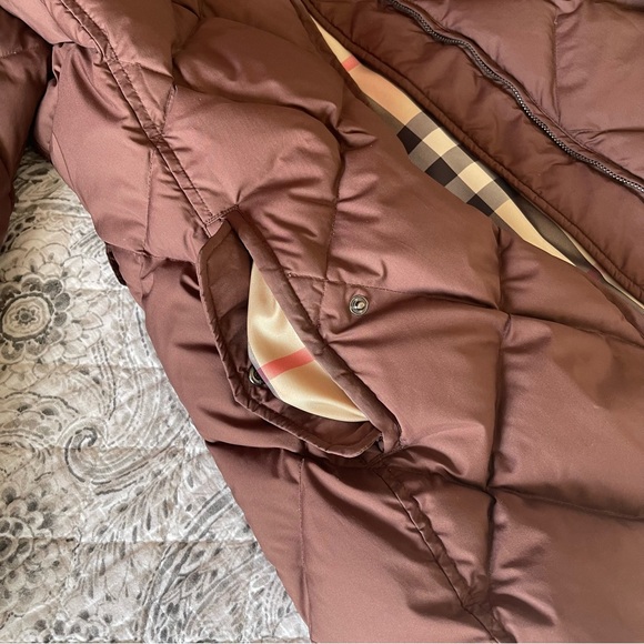 Burberry Brown Quilted Puffer Jacket - Picture 9 of 9
